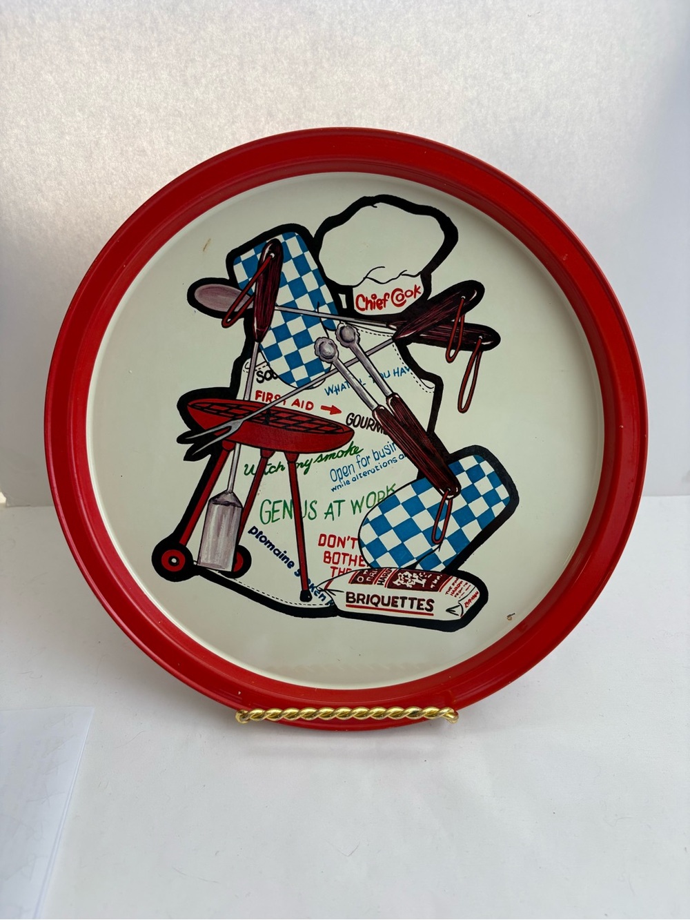 Vintage metal tray